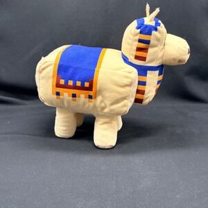 Minecraft Llama Plush Mojang Studios Tan Blue Trader Llama Soft Toy 8 Inch